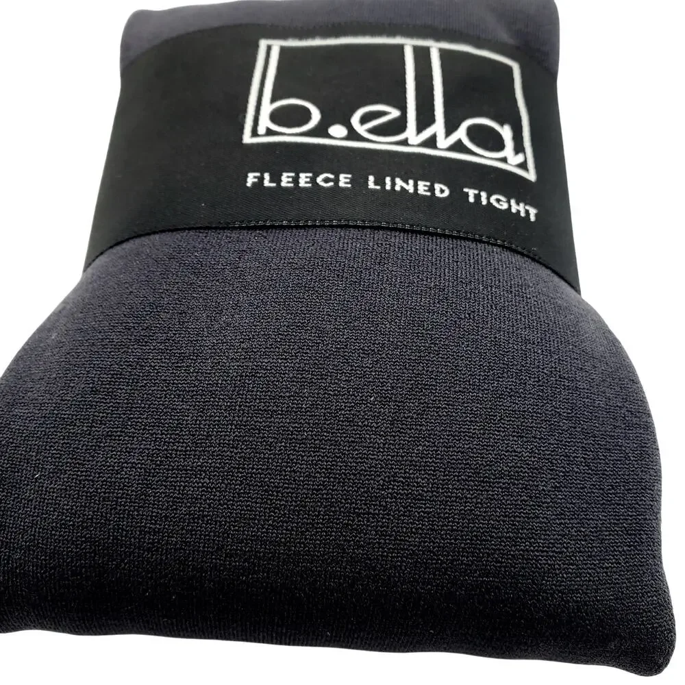 Fleece Lined Tights Graphite MEDIUM B.ella Thermo Gray Italy Winter Warm Cozy‎